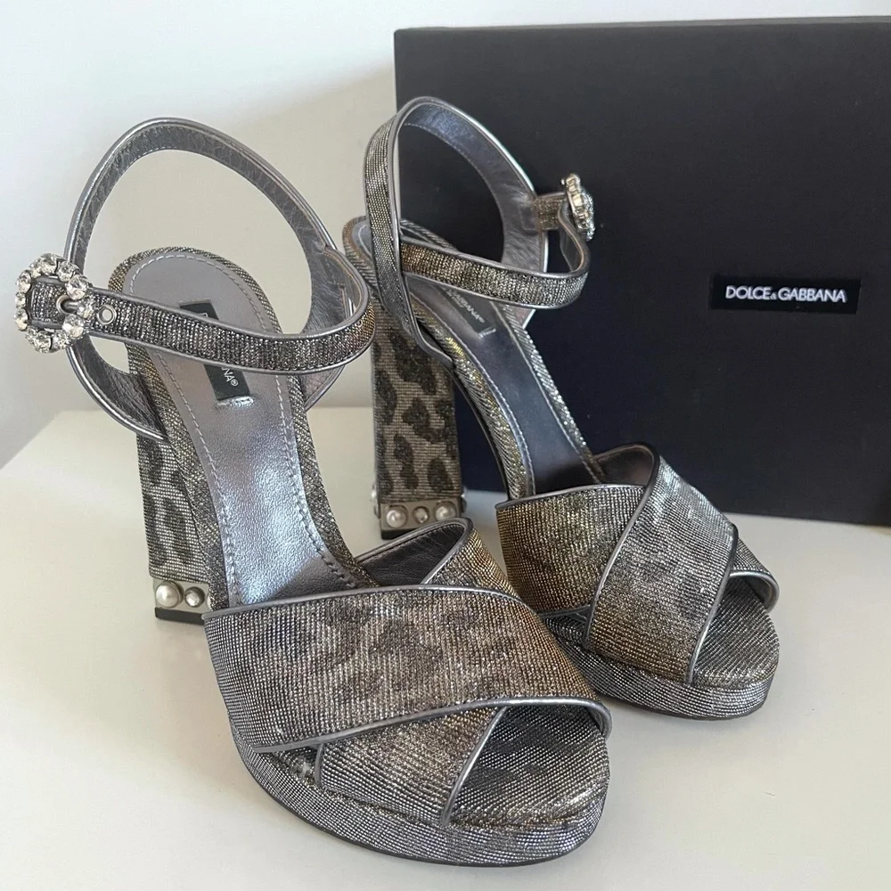 AUTHENTIC DOLCE & GABBANA ALTA MODA RUNWAY HEELS - Picture 5 of 17